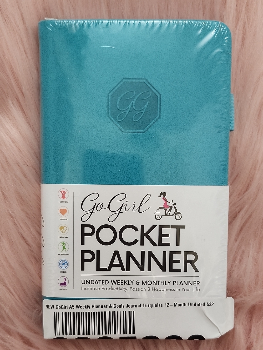 Brand New GO GIRL POCKET PLANNER UNDATED WEEKLY & MONTHLY PLANNER